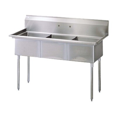 Turbo Air TSA-3-N Three Compartment Sink 