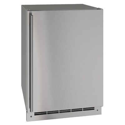 U-Line UORE124-SS01A - Outdoor Undercounter Refrigerator, 24'W, 5.4 cu. ft., (1) solid door 