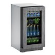 U-Line U-2218RGLINT-00B - Undercounter Refrigerator, 17-3/4'W, (1) glass door 