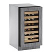U-Line U-2218WCINT-00B - Wine Refrigerator, 17-3/4'W, (1) field reversible glass door 