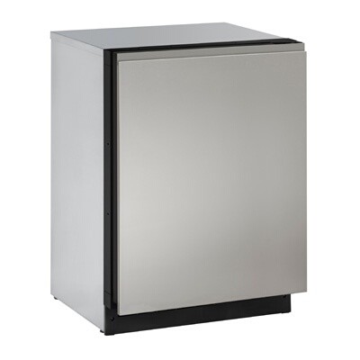 U-Line U-2224ZWCINT-60B - Wine Refrigerator, 23-5/8'W, (1) field reversible solid door 
