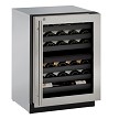 U-Line UHWC524-SG41A - Wine Captain Refrigerator, 22-5/8'W, (1) right hinged glass door, stainless steel exterior 