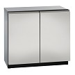 U-Line U-3036RRINT-00B - Dual Temp Undercounter Refrigerator, 35-1/2'W, (2) solid doors 