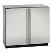 U-Line U-3036RRS-00B - Dual Temp Undercounter Refrigerator, 35-1/2'W, (2) solid doors 