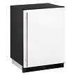 U-Line UHRI124-WS01A - Undercounter Dual Temp, 24'W, (1) solid door, white interior & front panel 
