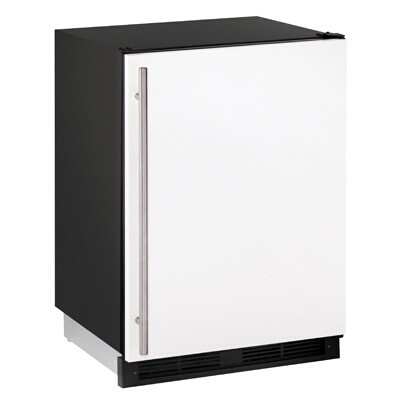 U-Line UHRI124-WS01A - Undercounter Dual Temp, 24'W, (1) solid door, white interior & front panel 