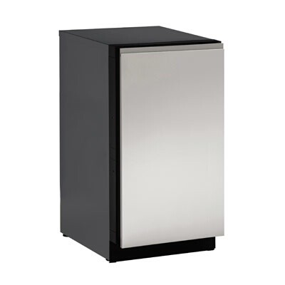 U-Line ULASHP18SOLID - Euro Style Handleless Panel, 18', stainless steel, for 2000 & 3000 Series 