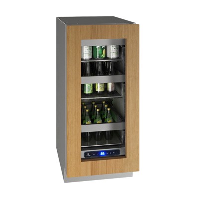 U-Line UHRE515-IG01A - Undercounter Refrigerator, 14-15/16'W, (1) glass door, integrated frame 
