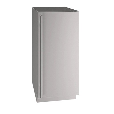 U-Line UHRE515-SS01A - Undercounter Refrigerator, 14-15/16'W, (1) solid door, stainless steel exterior 