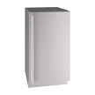 U-Line UHRE518-SS01A - Undercounter Refrigerator, 17-3/4'W, 3.7 cu. ft., (1) solid door, stainless steel exterior 