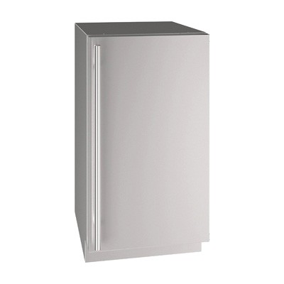 U-Line UHRE518-SS01A - Undercounter Refrigerator, 17-3/4'W, 3.7 cu. ft., (1) solid door, stainless steel exterior 