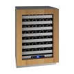 U-Line UHWC524-IG01A - Wine Captain Refrigerator, 22-5/8'W, 5.2 cu. ft., (1) glass door, integrated frame 