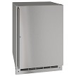 U-Line UORE124-SS31A - Outdoor Undercounter Refrigerator, 24'W, 5.4 cu. ft., (1) solid door 