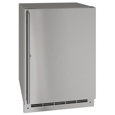 U-Line UORE124-SS31A - Outdoor Undercounter Refrigerator, 24'W, 5.4 cu. ft., (1) solid door 