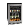 U-Line UHBV124-SG01A - Undercounter Refrigerator, 24'W, (1) glass door with stainless steel frame 