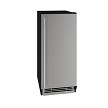 U-Line UHRE115-SS01A - Undercounter Refrigerator, 15'W, 3.1 cu. ft., (1) solid stainless steel door 