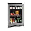 U-Line UHRE124-SG01A - Undercounter Refrigerator, 24'W, (1) glass door with stainless steel frame 