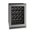 U-Line UHWC024-SG01A - Wine Refrigerator, 24'W, (1) glass door with stainless steel frame 