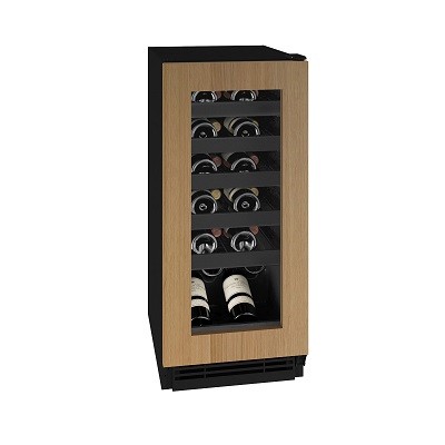 U-Line UHWC115-IG01A - Wine Refrigerator, 15'W, 3.0 cu. ft., (1) glass door with integrated frame 