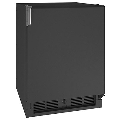 U-Line UMRI121-BS01A - Undercounter Dual Temp, 20-7/8'W, production to 18 lbs/24 hours, (1) solid door, black exterior 
