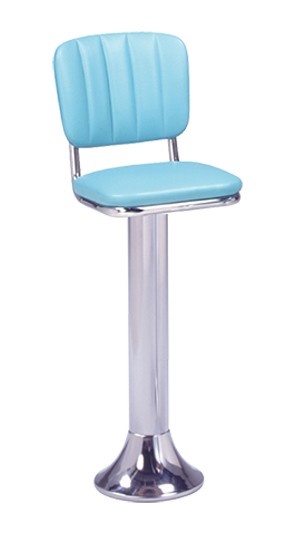 Vitro 1500-939 CB - Classic Stool with Channel Back & Fountain Base, 30'H, Grade 5 