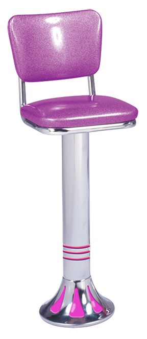 Vitro 1700-921 - Classic Stool with Smooth Back & Teardrop Base, Grade 5 