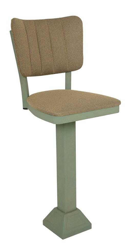 Vitro 1800-OX-30 BS - Oxford Stool, 44'H, Channel Back, Column Swivel, Grade 5 