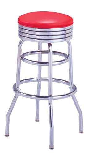 Vitro 215-782/49 NS - Classic Grooved Ring Stool with Double Ring Base, 30'H, Grade 5 