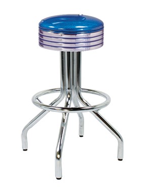 Vitro 250-782 - Classic Grooved Ring Stool with Pyramid Legs, 30'H, Grade 5 