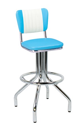 Vitro 250-921 MB - Classic Stool with Malibu Back & Pyramid Legs, 30'H, Grade 5 