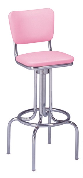 Vitro 264-921 - Classic Stool with Back & Bent Legs, 30'H, Grade 5 