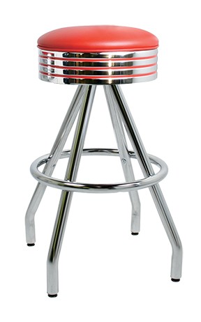 Vitro 400-782 - Classic Grooved Ring Stool with Pyramid Base, 30'H, Grade 5 