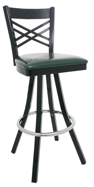 Vitro 600-LSC-450 BS - Legends Stool, 41' H, Cross Strap Back, Swivel, Grade 5 