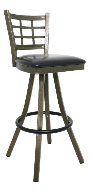 Vitro 600-LSC-475 BS - Legends Stool, 41' H, Lattice Back, Swivel, Grade 5 