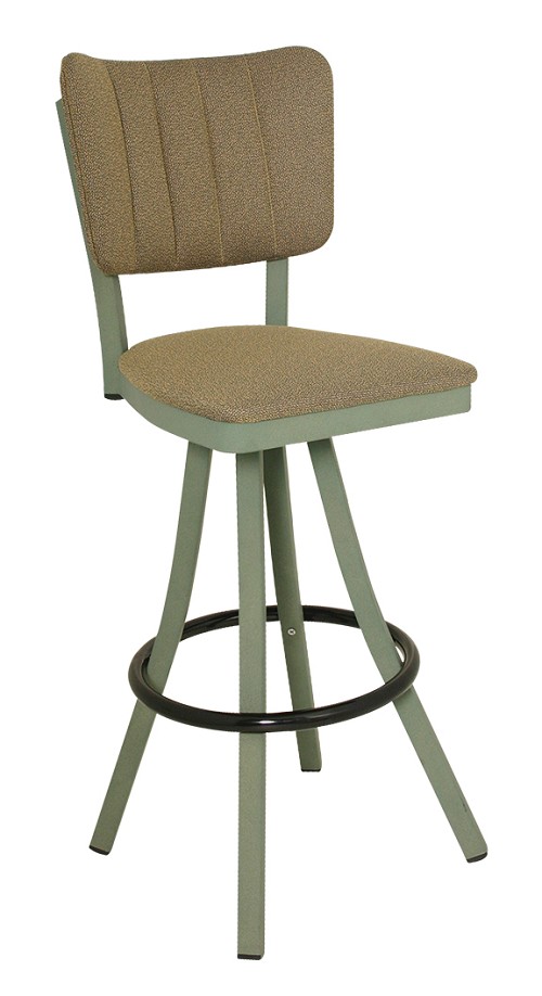 Vitro 600-OX-30 BS - Oxford Stool, 44'H, Channel Back, Swivel, Grade 5 