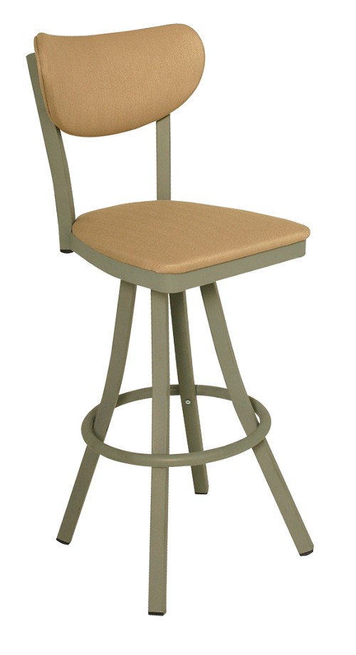 Vitro 600-OX-40 BS - Oxford Stool, 43'H, Banana Back, Swivel, Grade 5 