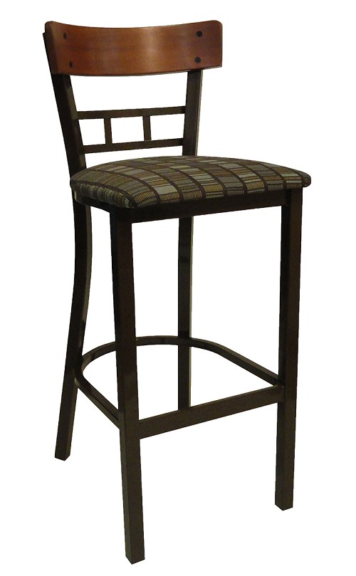 Vitro INN-2410 BS - Innovations Stool, 41'H, Wood & Metal Lattice Back, Grade 5 