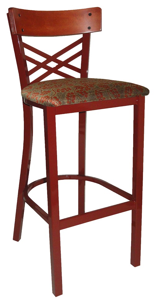 Vitro INN-2510 BS - Innovations Stool, 41'H, Wood & Metal Criss Cross Back, Grade 5 