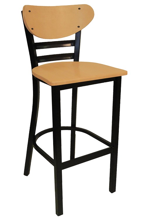 Vitro INN-2610 BS - Innovations Stool, 41'H, Curved Wood Back & Metal Slats, Grade 5 