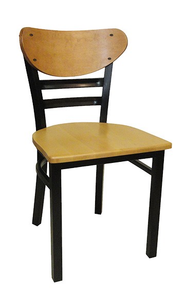 Vitro INN-2600 - Innovations Chair, 31'H, Curved Wood Back & Metal Slats, Grade 5 