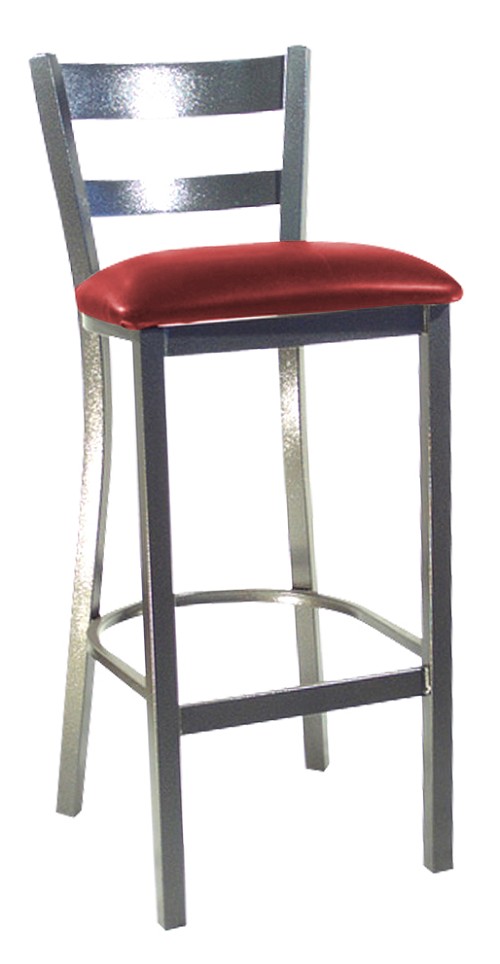 Vitro LSC-1250 BS - Legends Stool, 41' H, Horizontal Metal Slat Back, Grade 5 