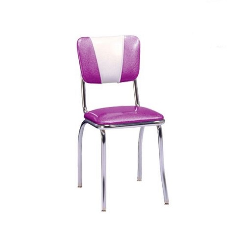 Vitro 921 V - Classic Diner Chair, curved V back, chrome finish 