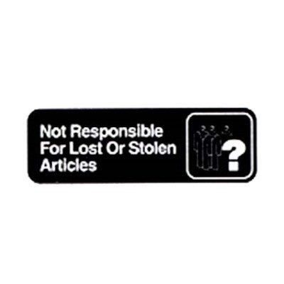 Vollrath 4532 Compliance Sign 