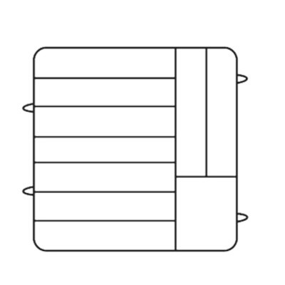 Vollrath PM0912-6 Plate Dishwasher Rack 