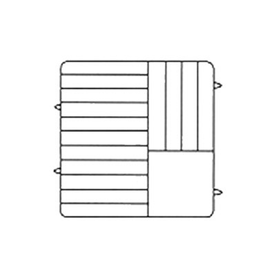 Vollrath PM1510-5 Plate Dishwasher Rack 