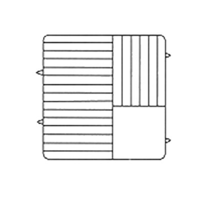 Vollrath PM2110-5 Plate Dishwasher Rack 