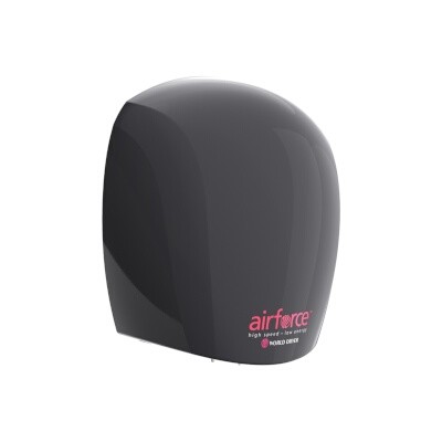 World Dryer J162A3 - AirForce Hand Dryer, Aluminum, Black 