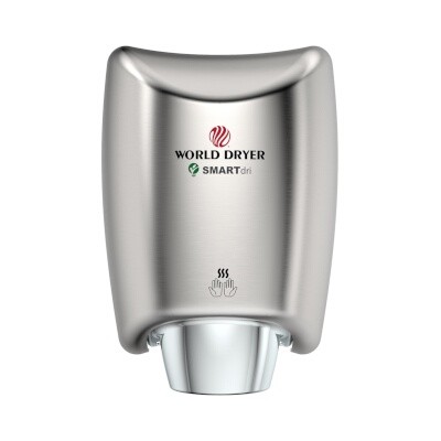 World Dryer K973P2 - SMARTdri Hand Dryer, Stainless Steel, Brushed 