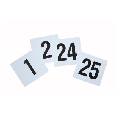 Winco TBN-25 Table Numbers Cards 